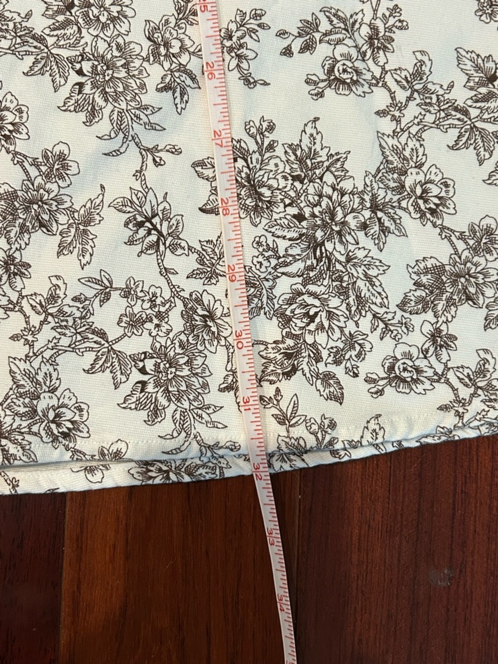Teeze Me Y2K Strapless White & Brown Floral Dress Laura Ashley Vibes Toile Print - Picture 5 of 6
